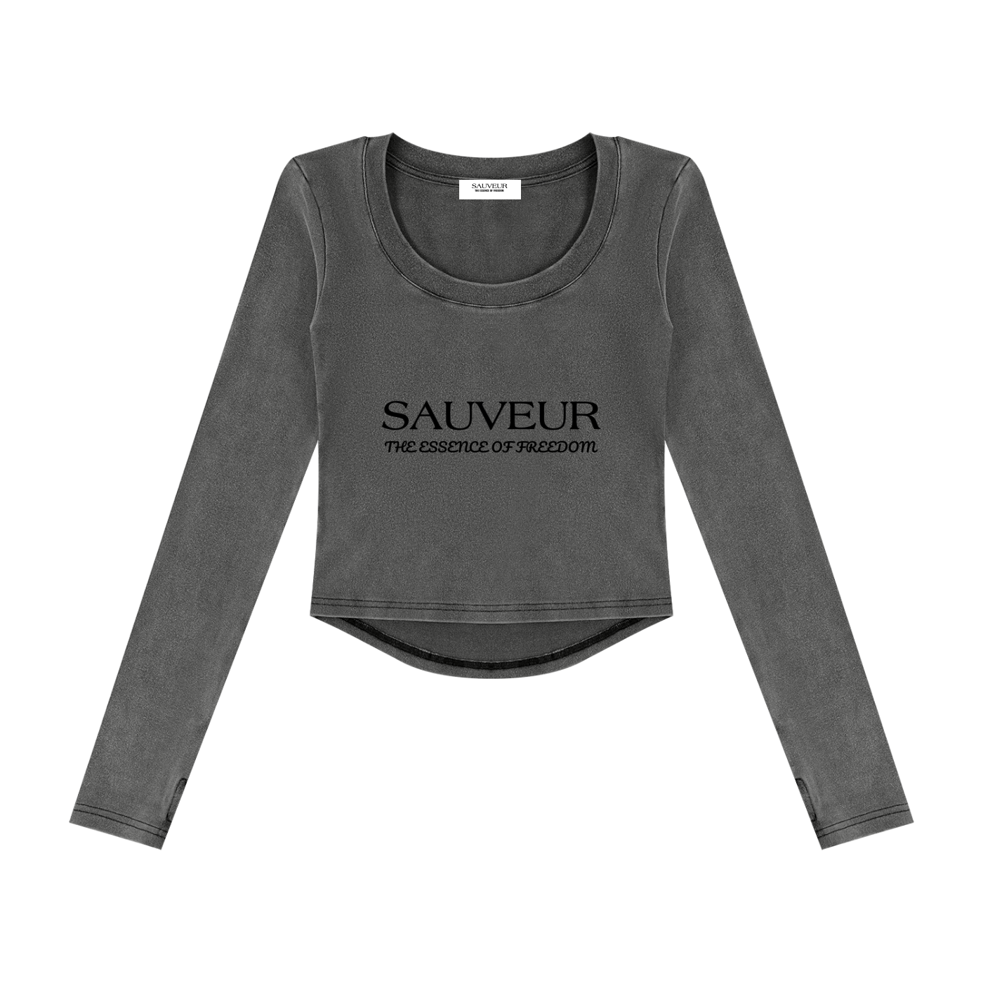 Sauveur Women’s Vintage Wash Crop T-Shirt