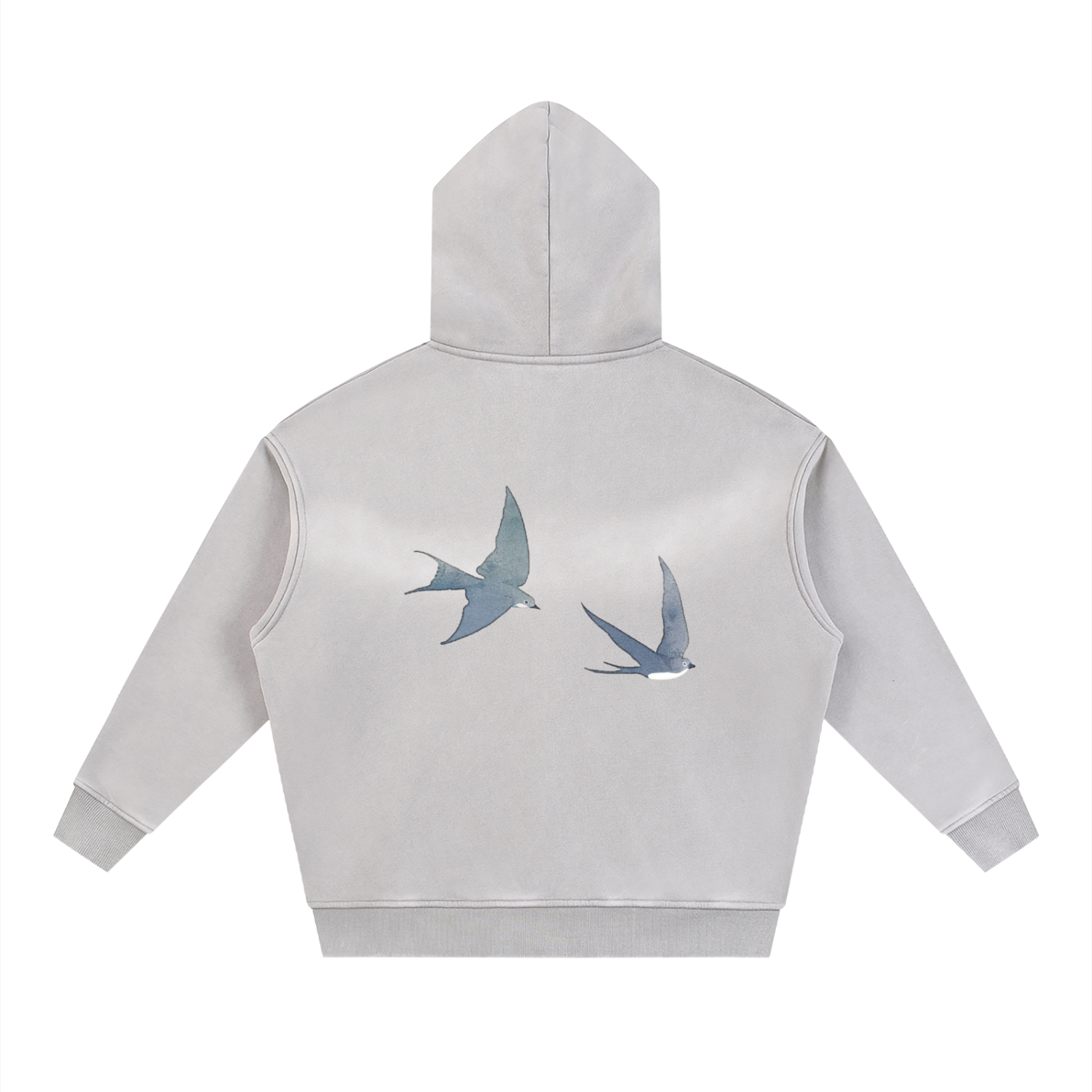 Freedom Sunfade Two-way Zipper Boxy Fleece Hoodie