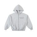 Freedom Contrast-Stitched Boxy Fleece Zip Hoodie