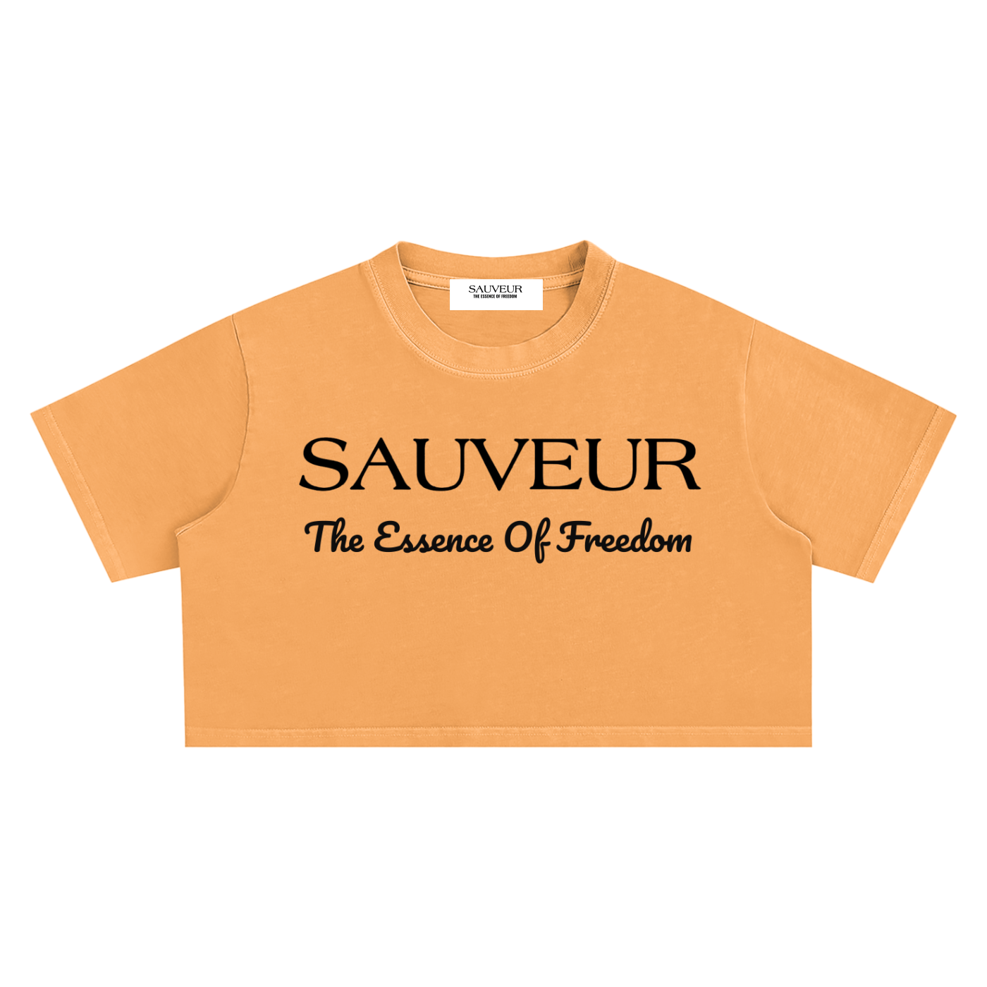 Sauveur Snow Washed Crop Top