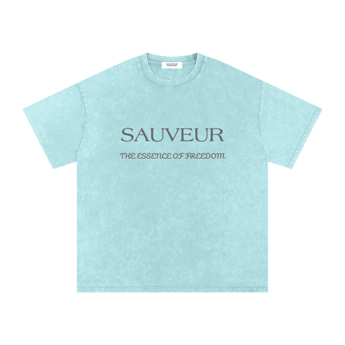 Freedom Snow Washed Oversized Cotton T-Shirt