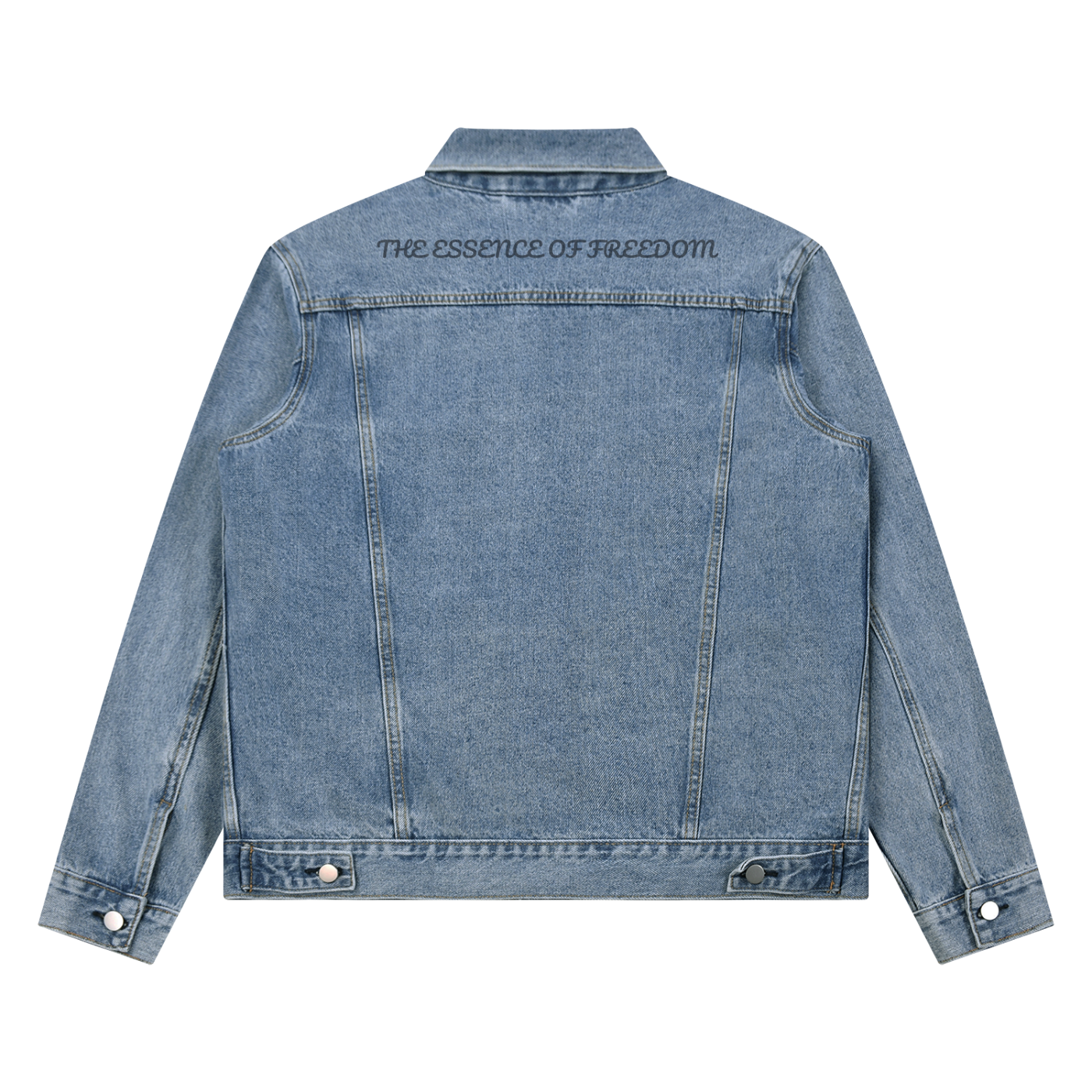 Freedom Unisex Vintage Wash Denim Jacket