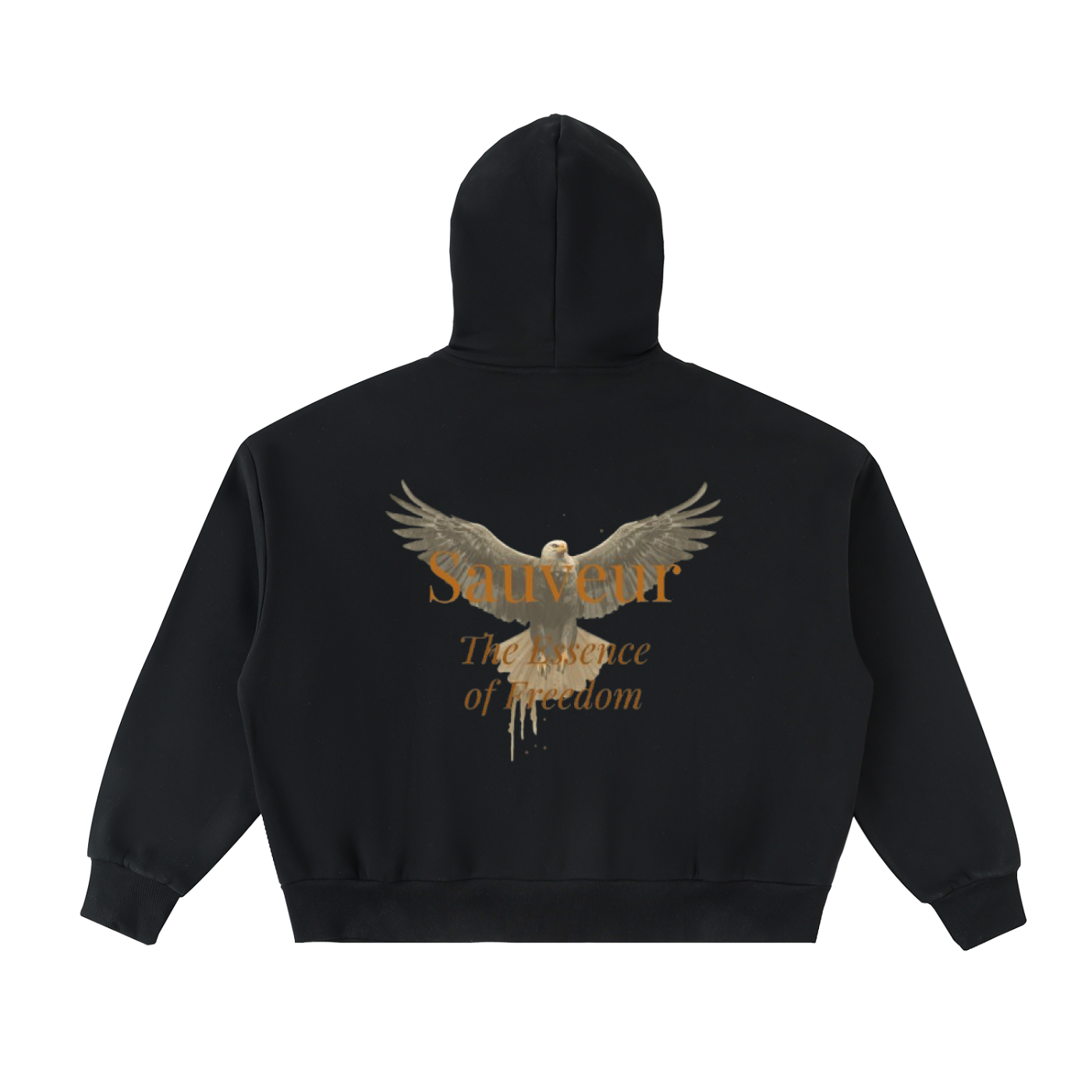 Fleeced Full-Zip Boxy Hoodie
