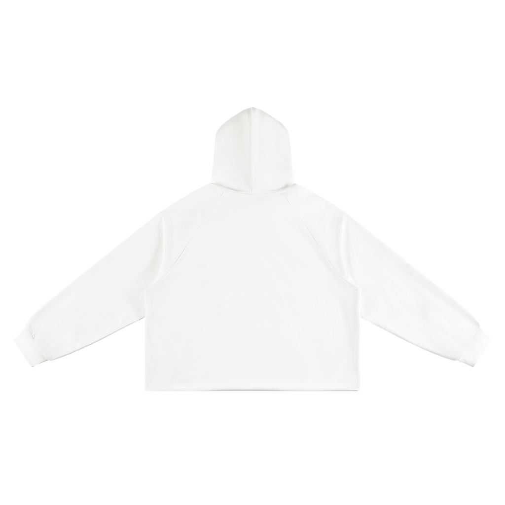 Vintage Wash Raw Edge Boxy Hoodie