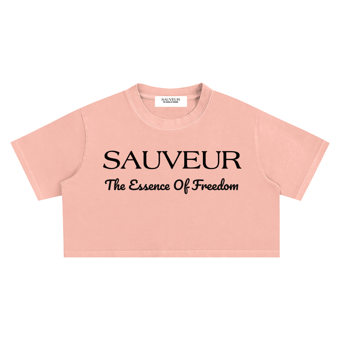Sauveur Snow Washed Crop Top