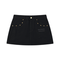 Women's Studded Denim Mini Skirt