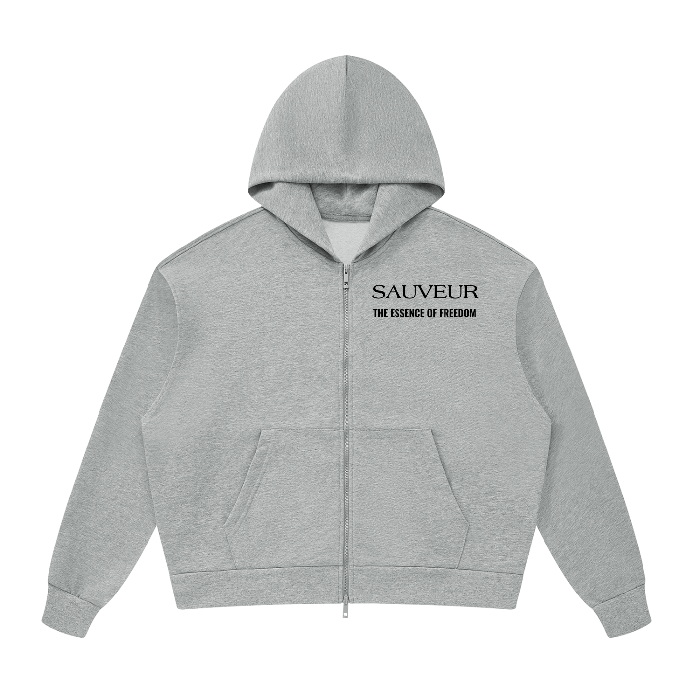 Sauveur Unisex Drop Shoulder Full Zip Hoodie