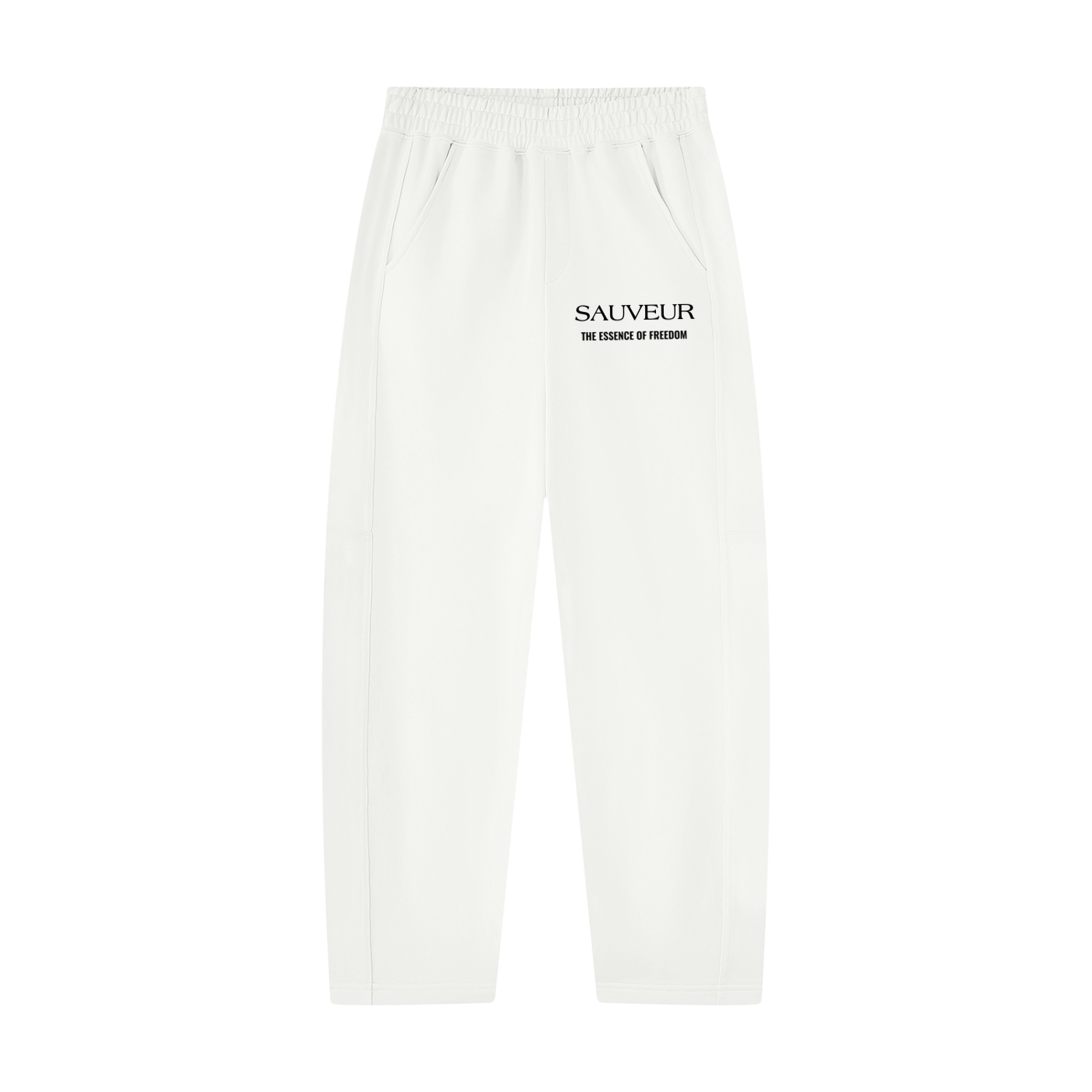 Unisex Tapered Straight Hem Sweatpants