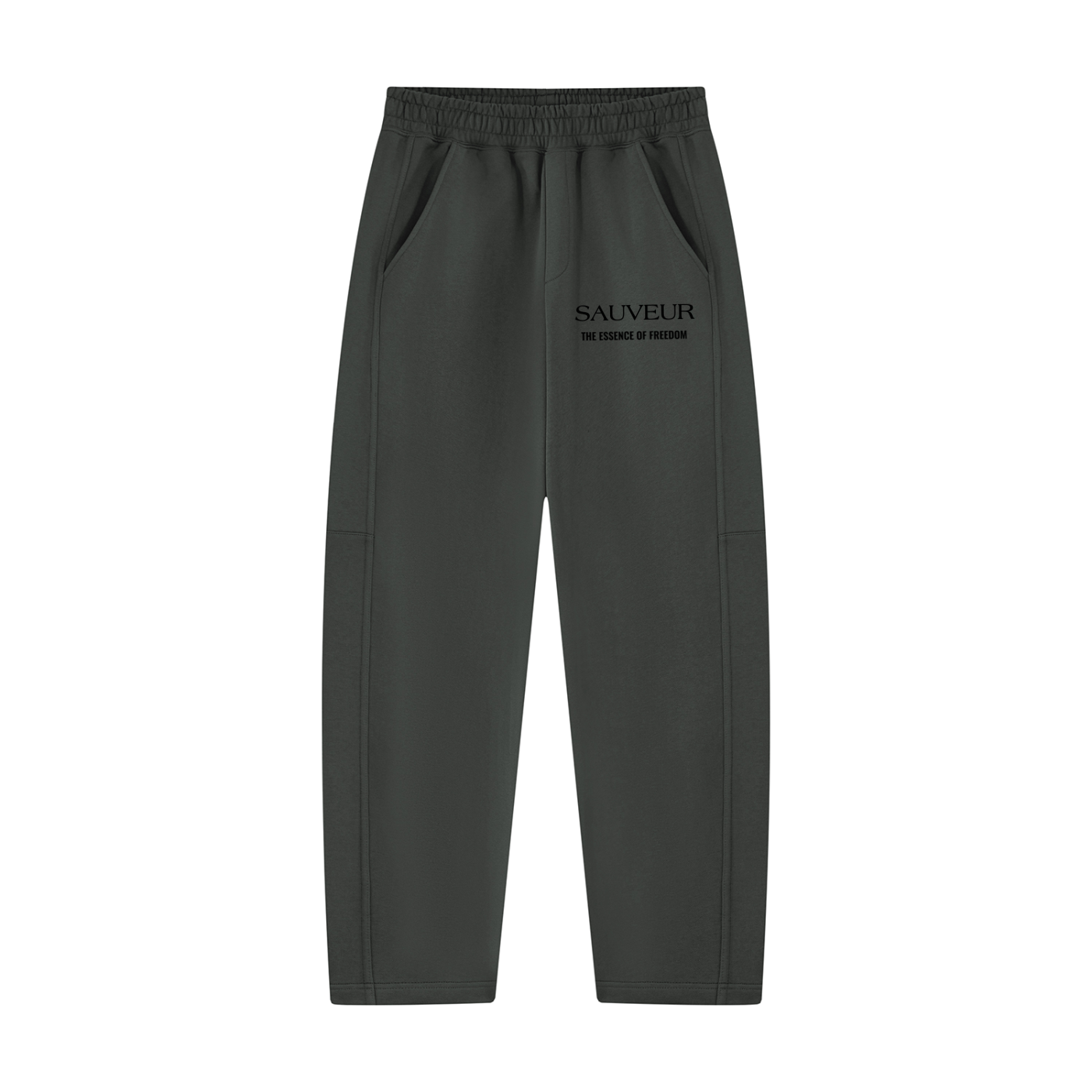 Unisex Tapered Straight Hem Sweatpants