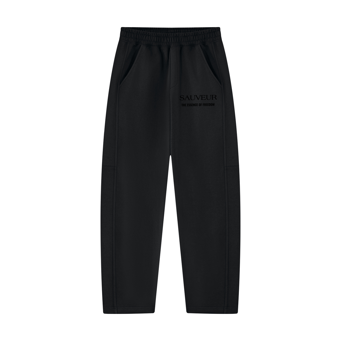Unisex Tapered Straight Hem Sweatpants