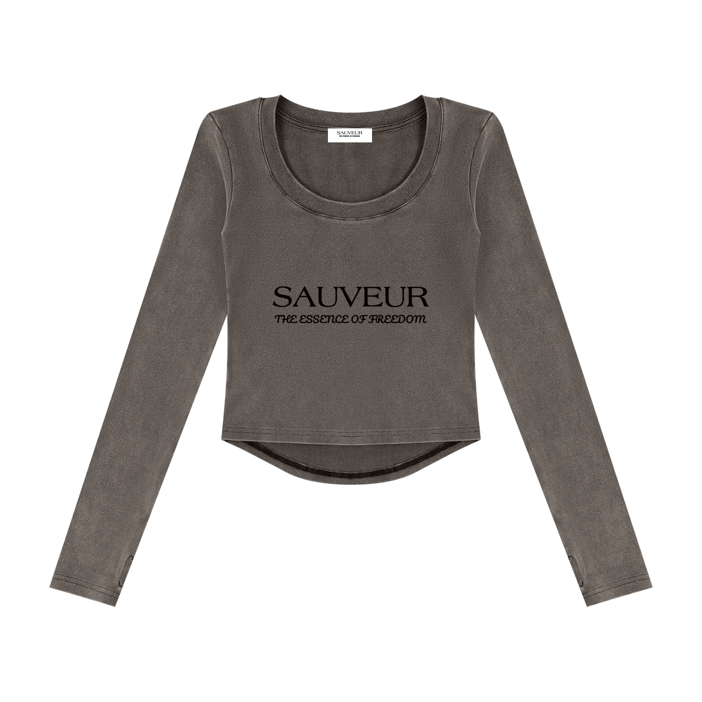 Sauveur Women’s Vintage Wash Crop T-Shirt