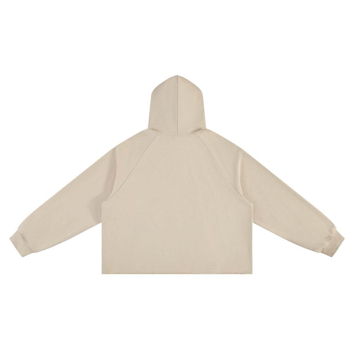 Vintage Wash Raw Edge Boxy Hoodie