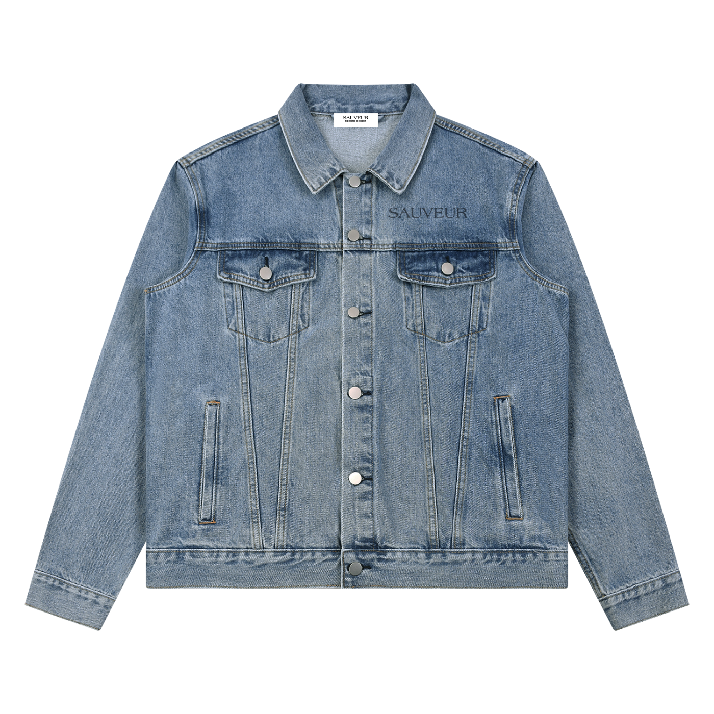 Freedom Unisex Vintage Wash Denim Jacket