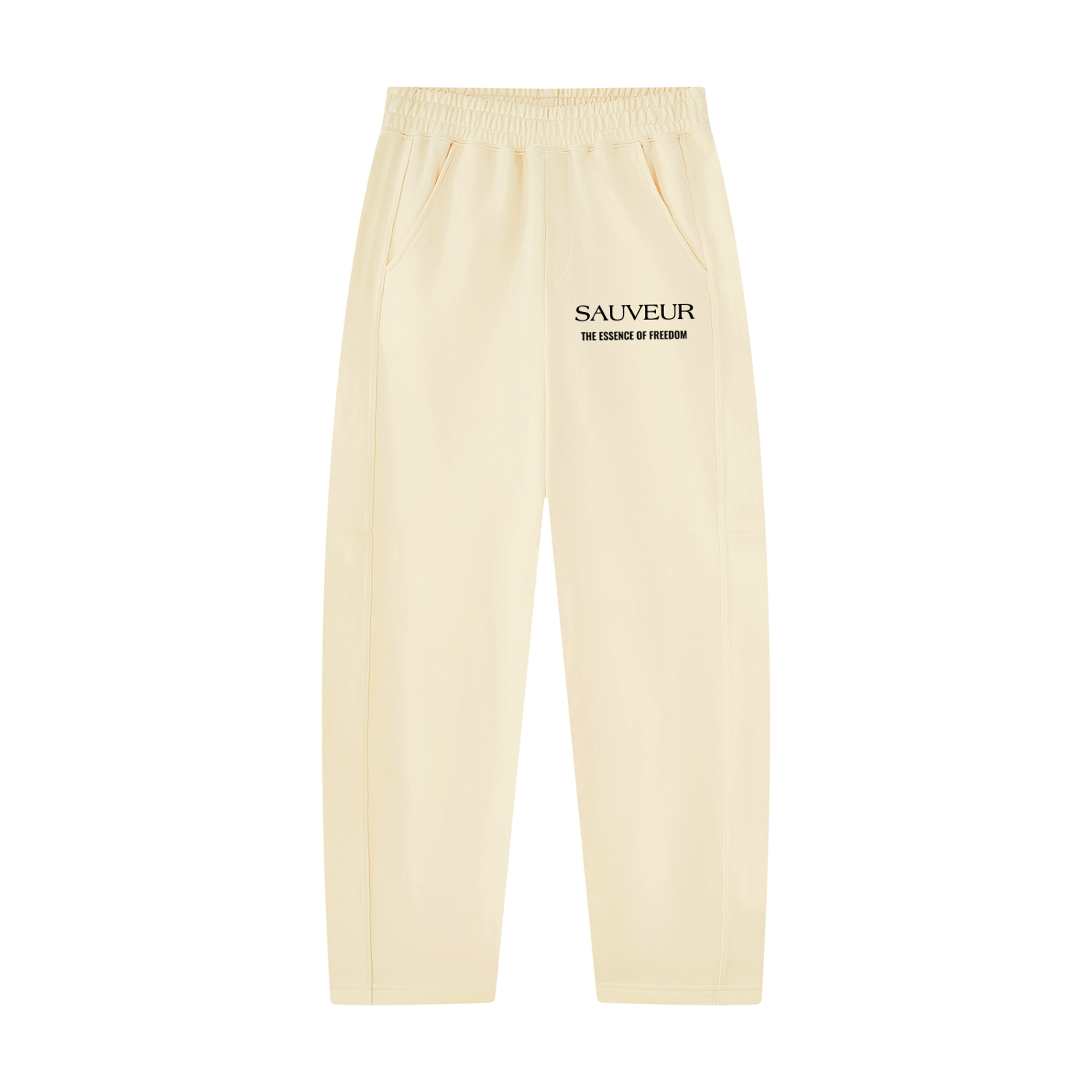 Unisex Tapered Straight Hem Sweatpants