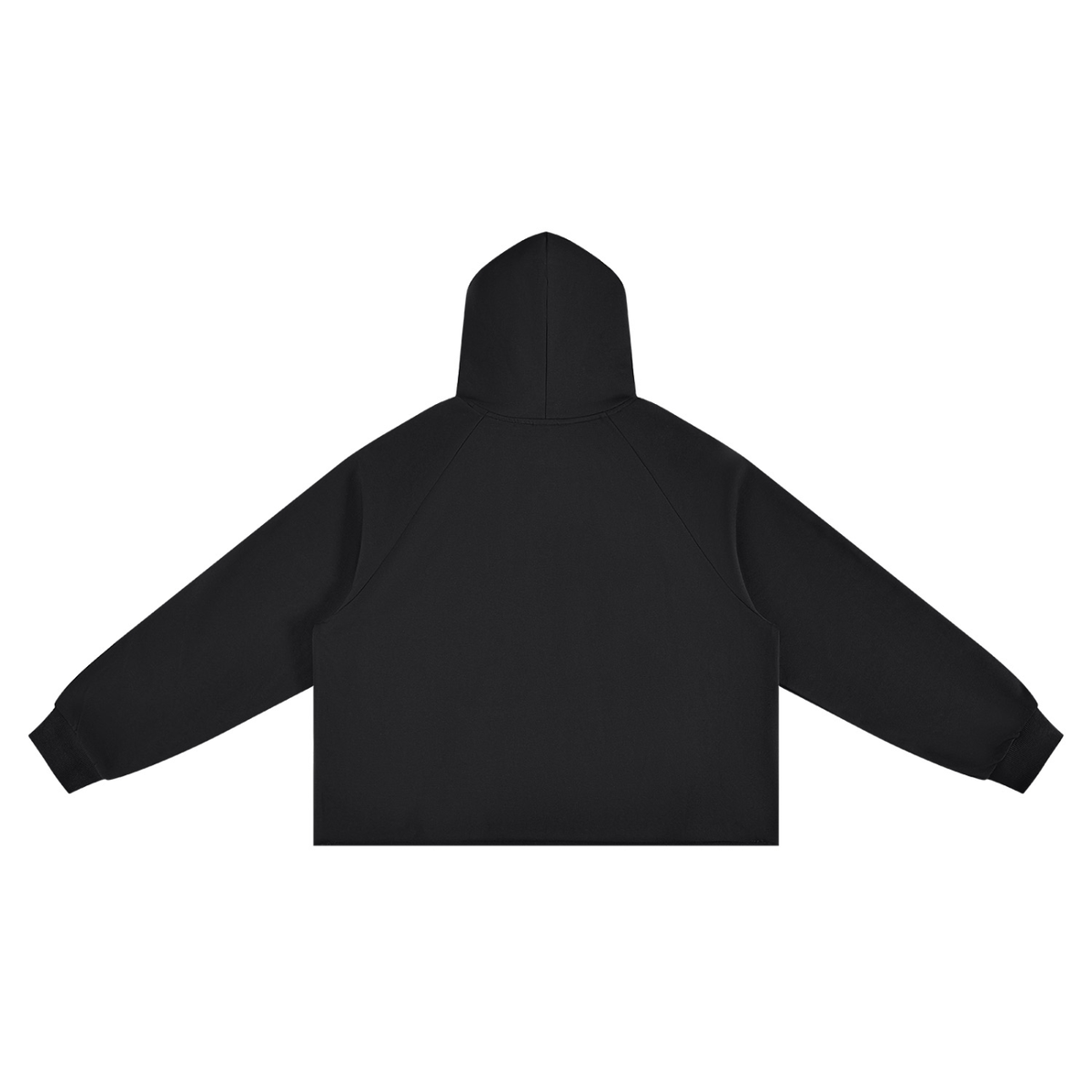 Vintage Wash Raw Edge Boxy Hoodie