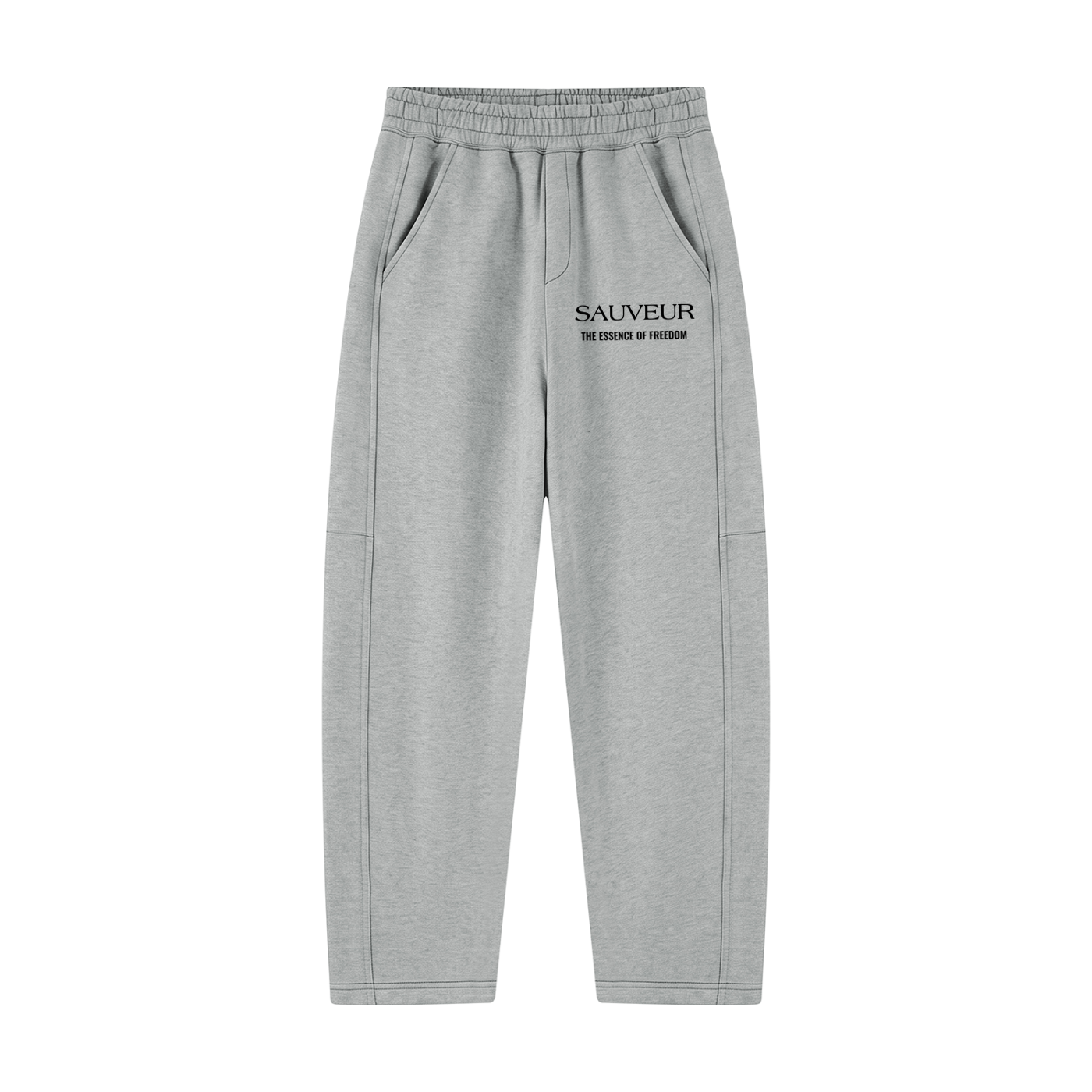 Unisex Tapered Straight Hem Sweatpants