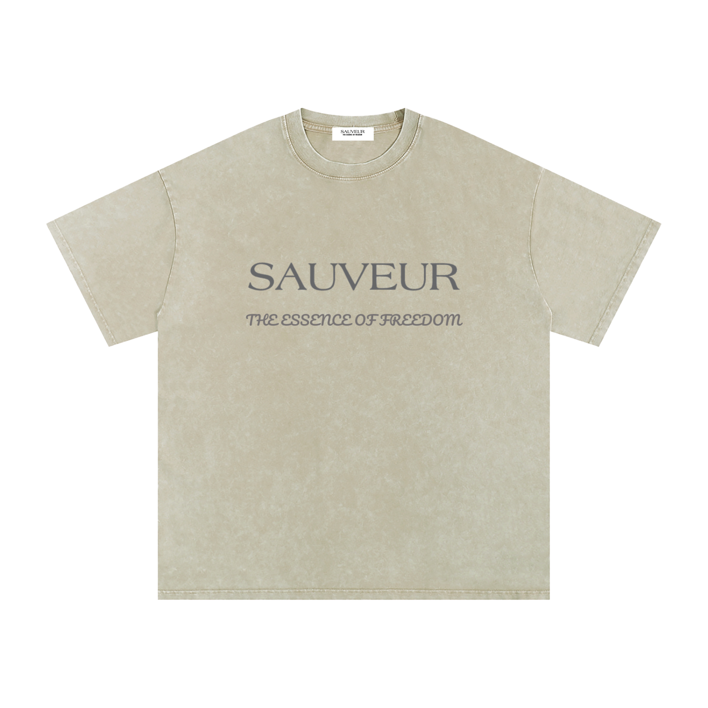 Freedom Snow Washed Oversized Cotton T-Shirt