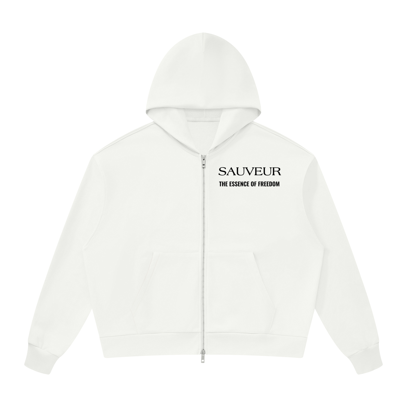 Sauveur Unisex Drop Shoulder Full Zip Hoodie