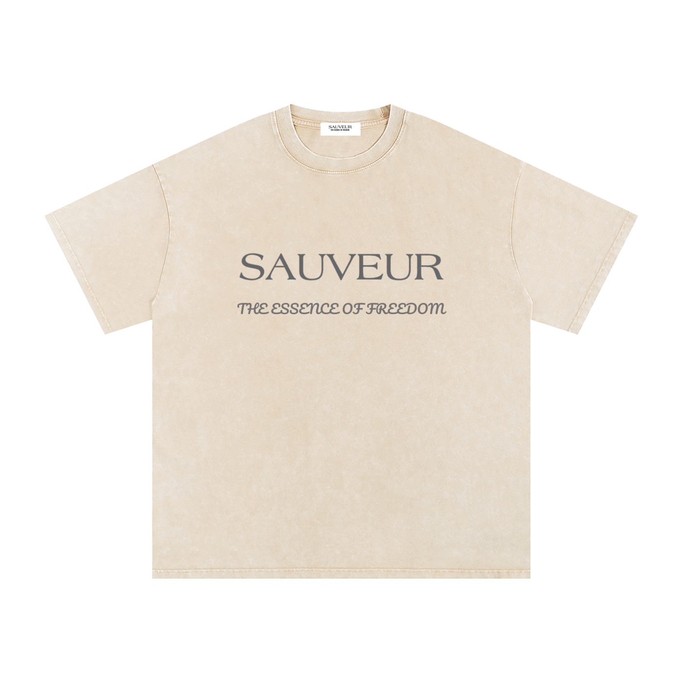 Freedom Snow Washed Oversized Cotton T-Shirt