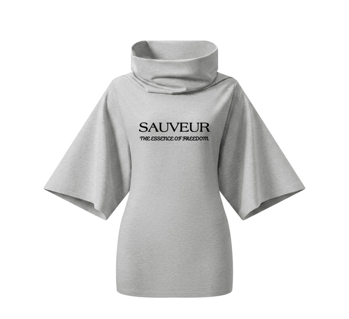 sauveur Women’s Turtleneck Batwing T-Shirt