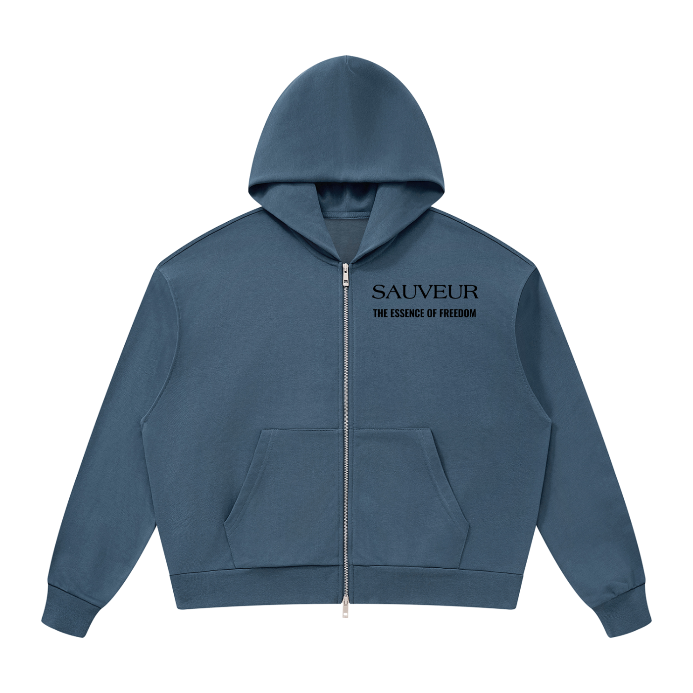 Sauveur Unisex Drop Shoulder Full Zip Hoodie