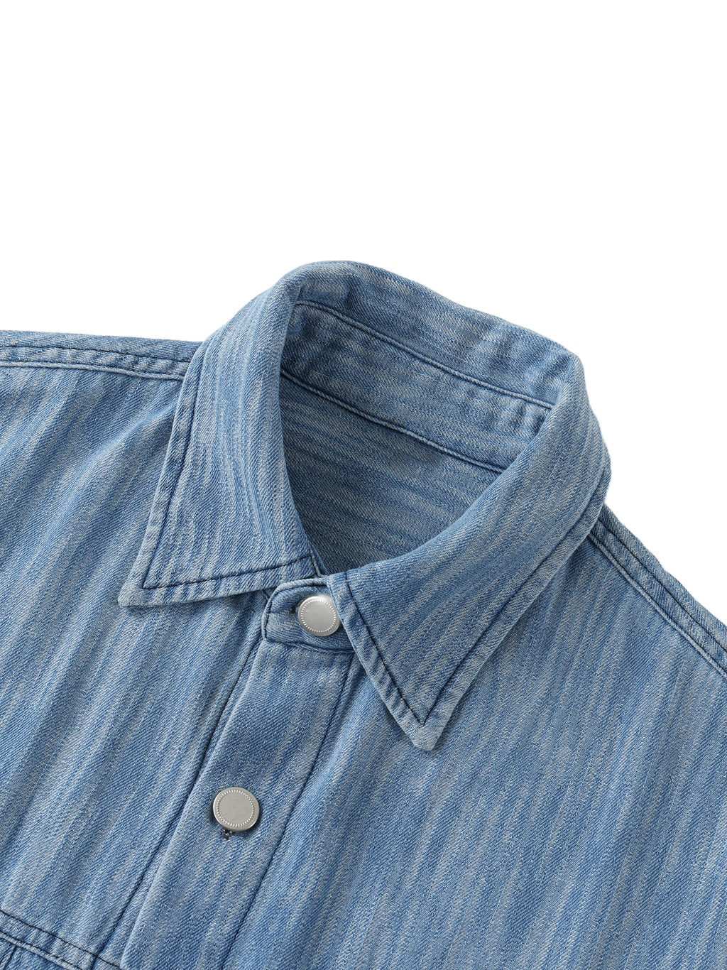 Distressed Wash Short-Sleeve Shirt