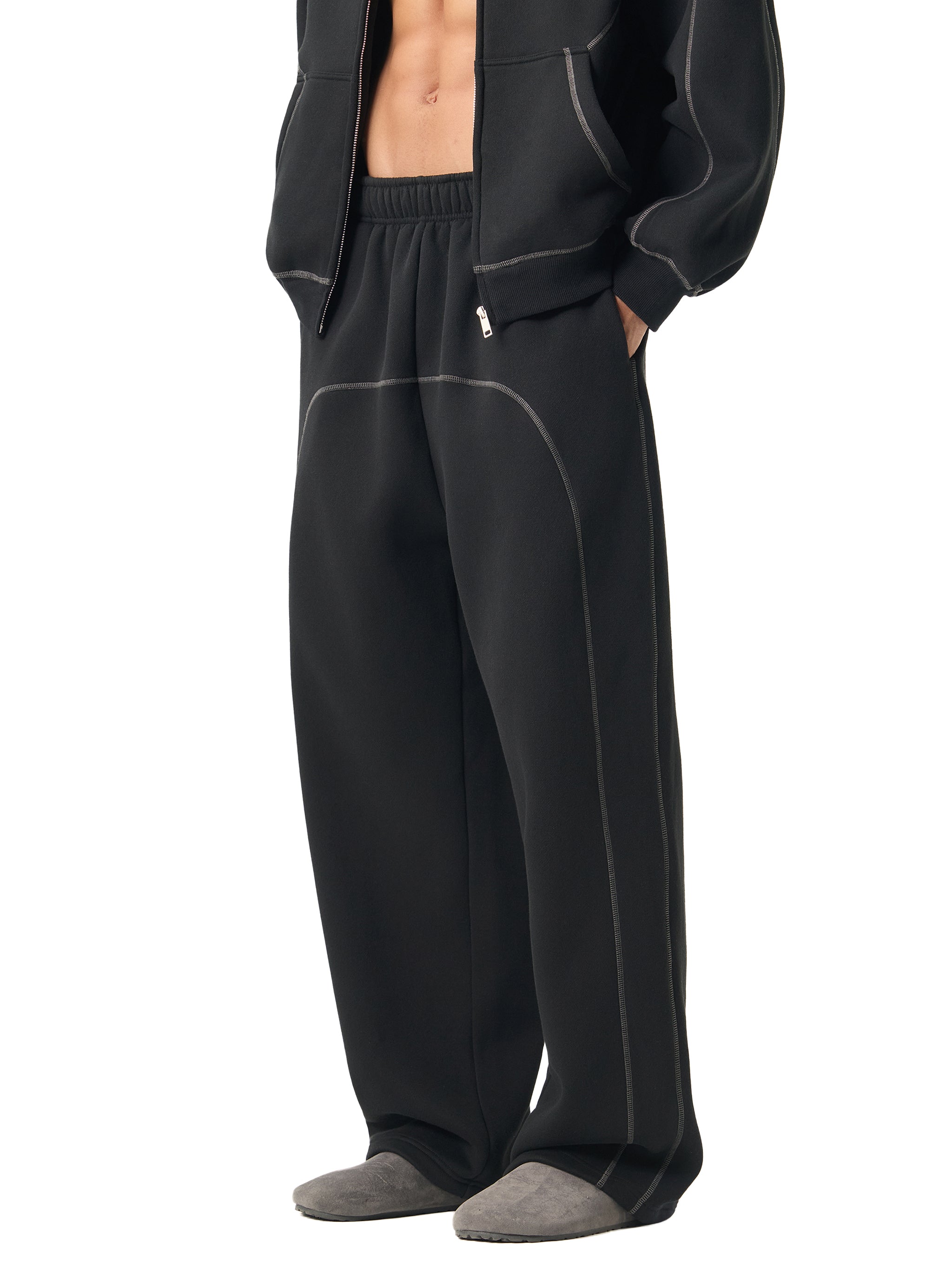 Freedom Contrast-Stitched Fleece Sweatpants