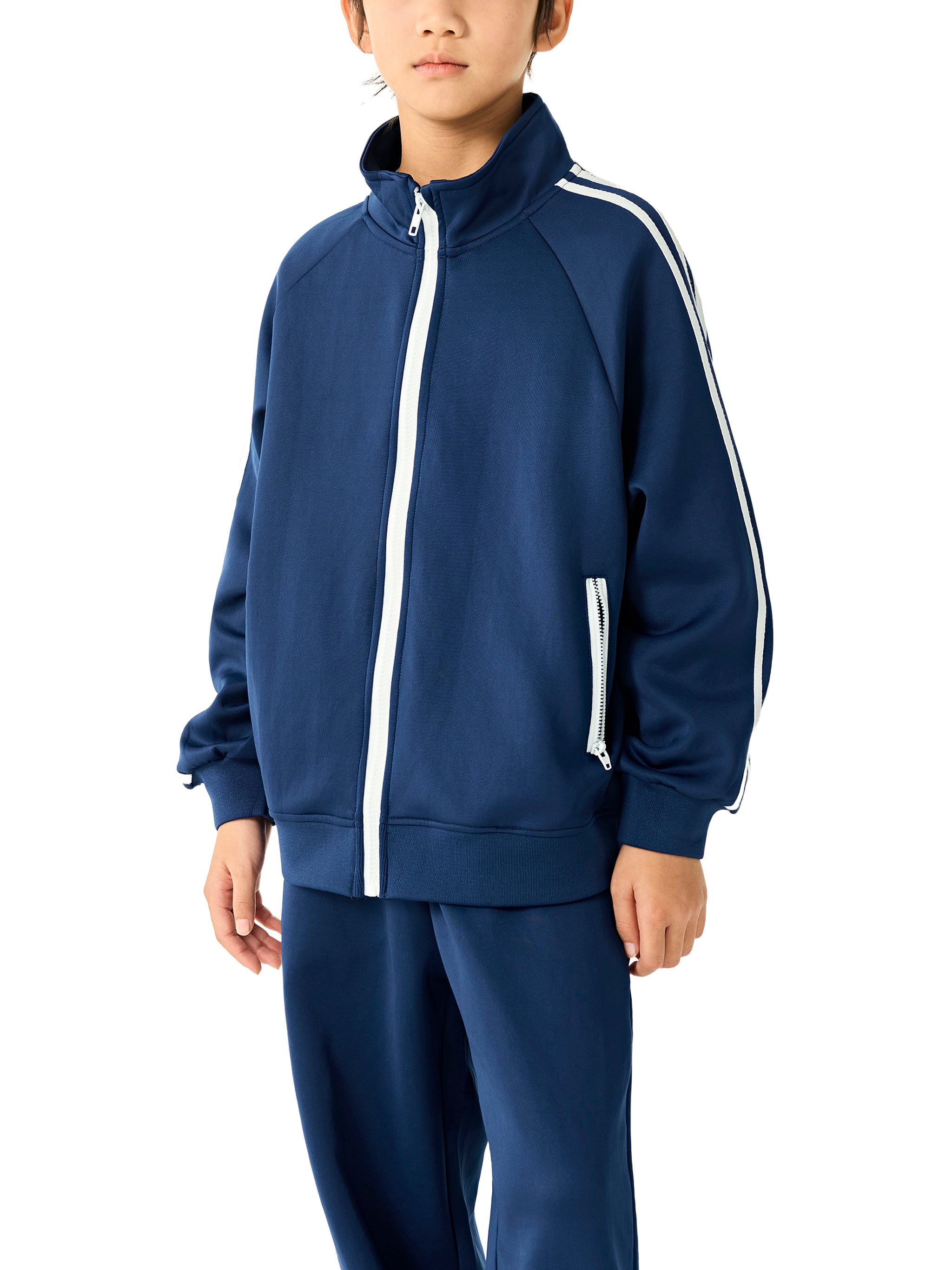 sauveur Kids’ Contrast Tape Coach Jacket