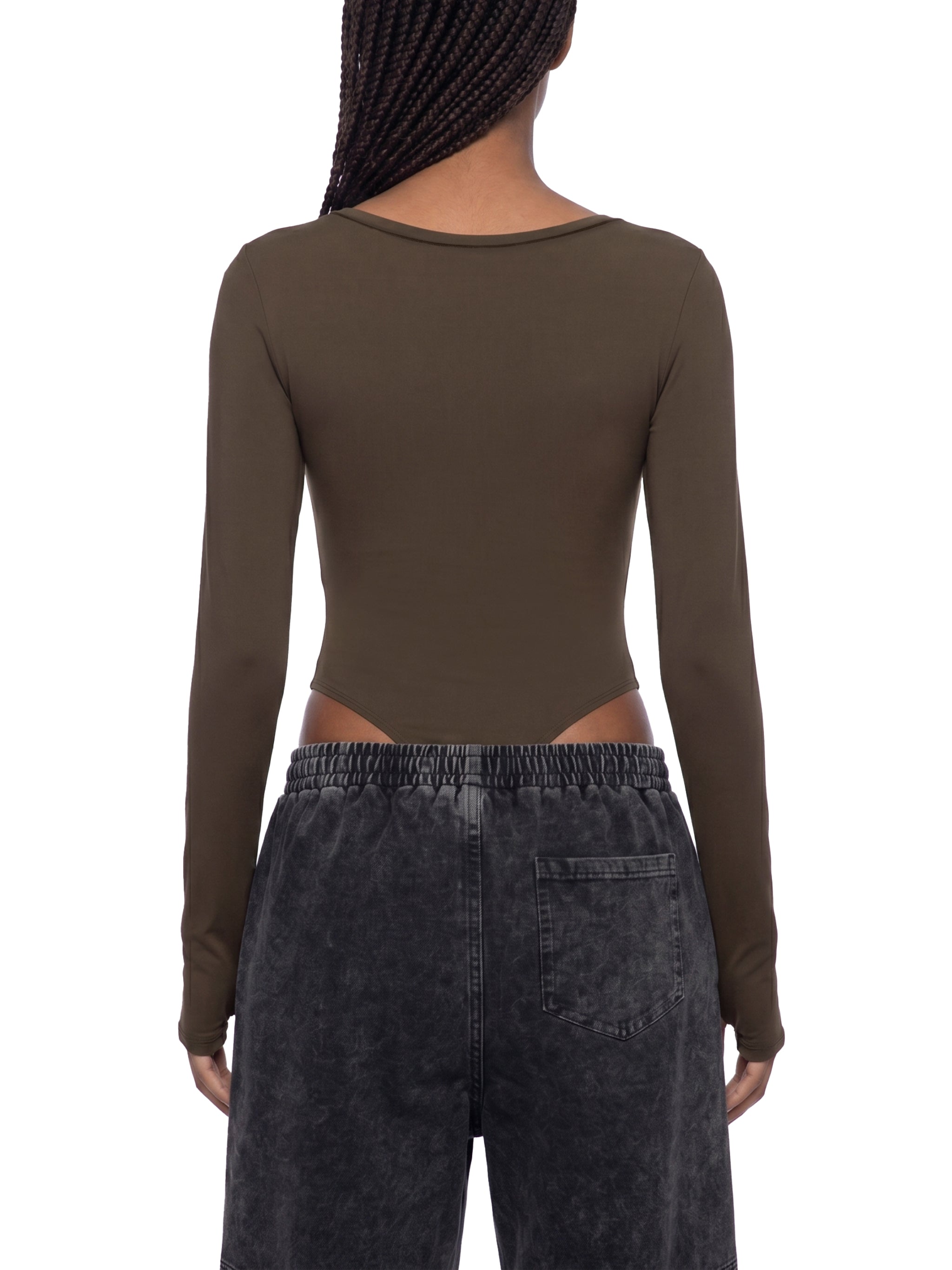 Women's Tight Long Sleeve Yoga Bodysuit