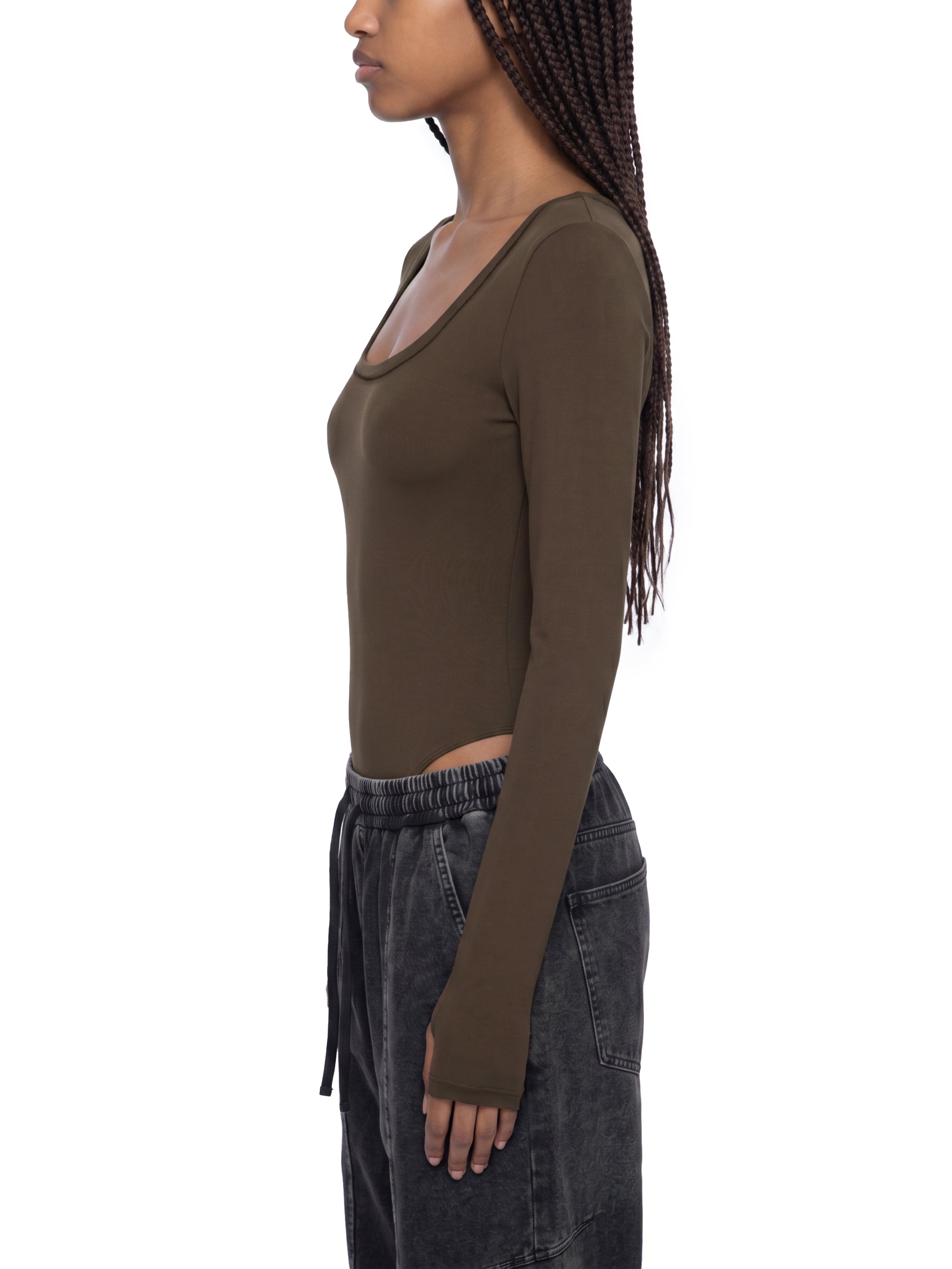 Women's Tight Long Sleeve Yoga Bodysuit