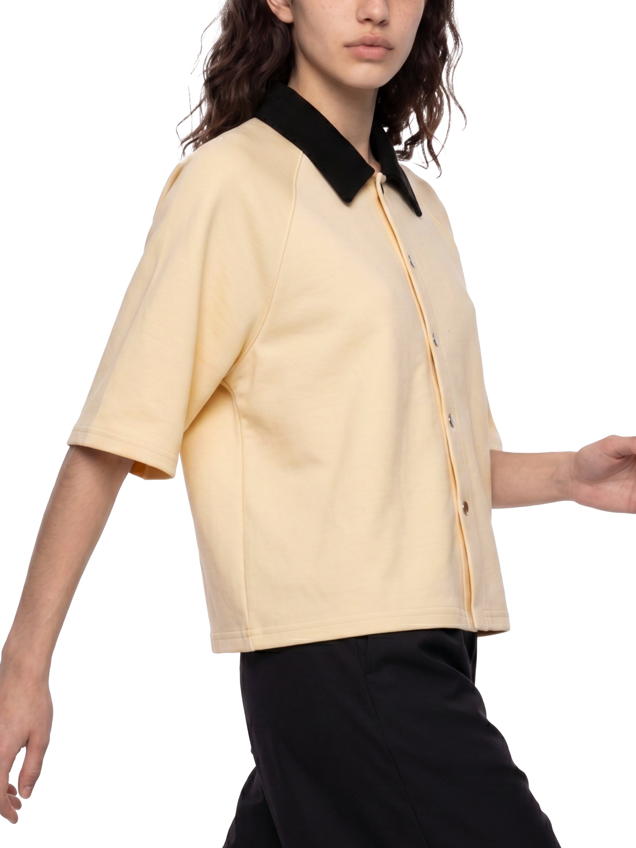 Unisex Color Block Boxy Short Sleeve Shirt