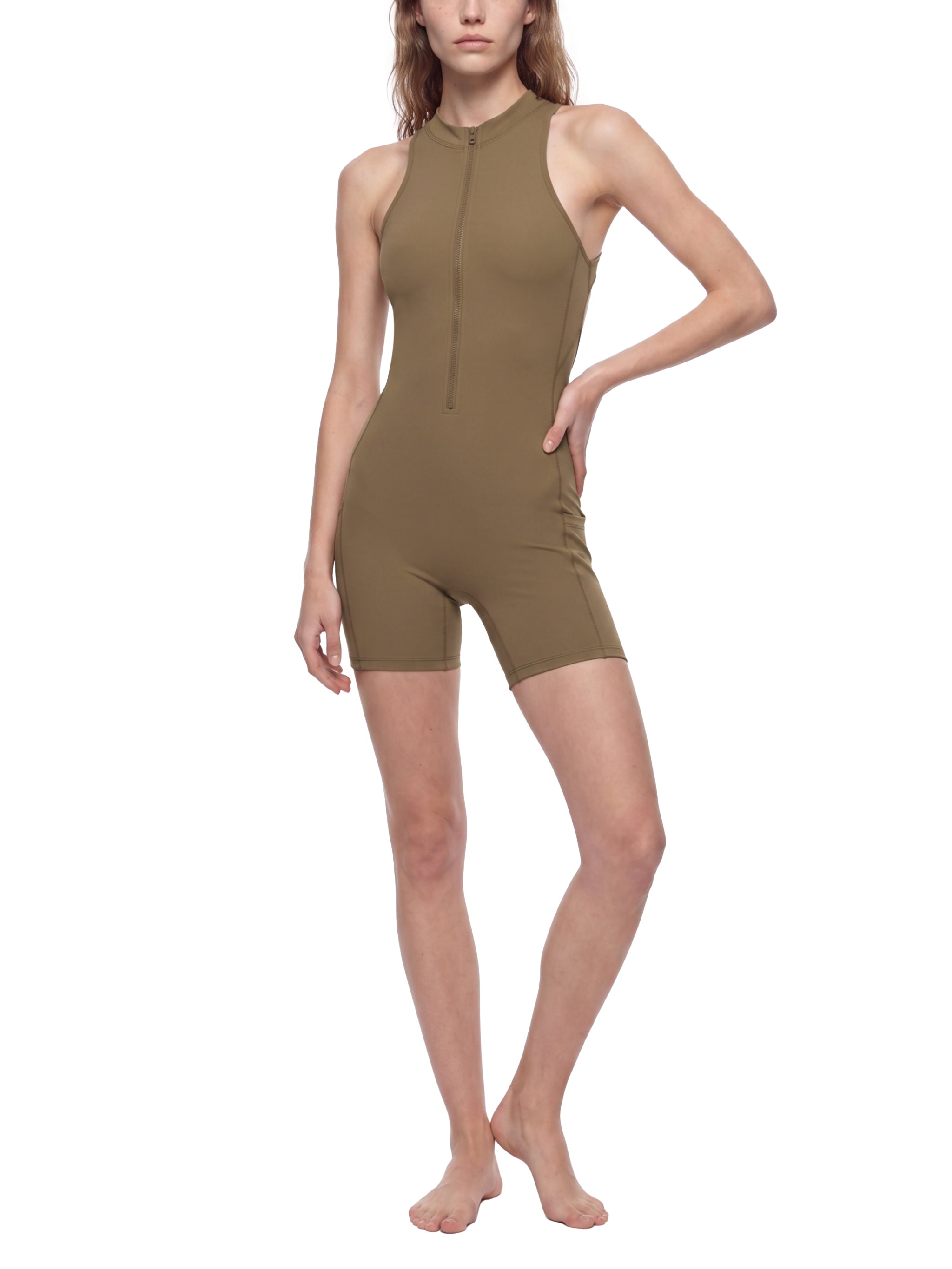 Women’s Quarter-Zip Yoga Romper