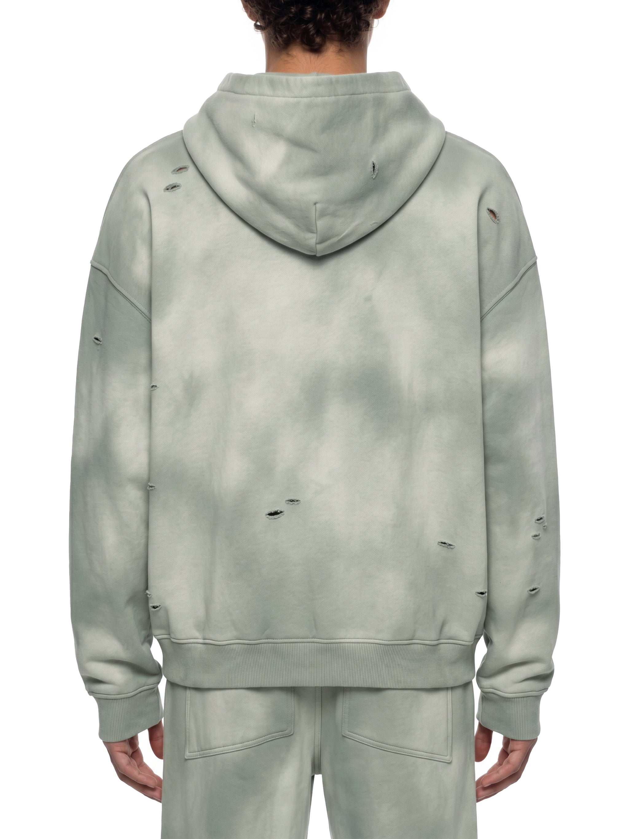 Sauveur Unisex Sunfade Frayed Fleece Hoodie